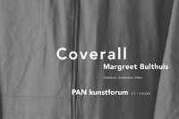 margreet bulthuis: coverall / exhibition poster / pan kunstforum / 42x59,4cm / 2006