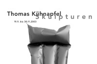 thomas kühnapfel: skulpturen / exhibition poster / pan kunstforum / 59,4x84cm / 2003