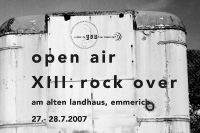 rock over 07 / festival poster / rock over e.v., emmerich / 59,4x84cm / 2007
