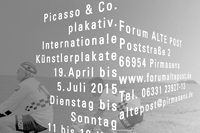 picasso & co. plakativ. / exhibition poster / forum alte post, pirmasens / 59,4x84cm / 2009